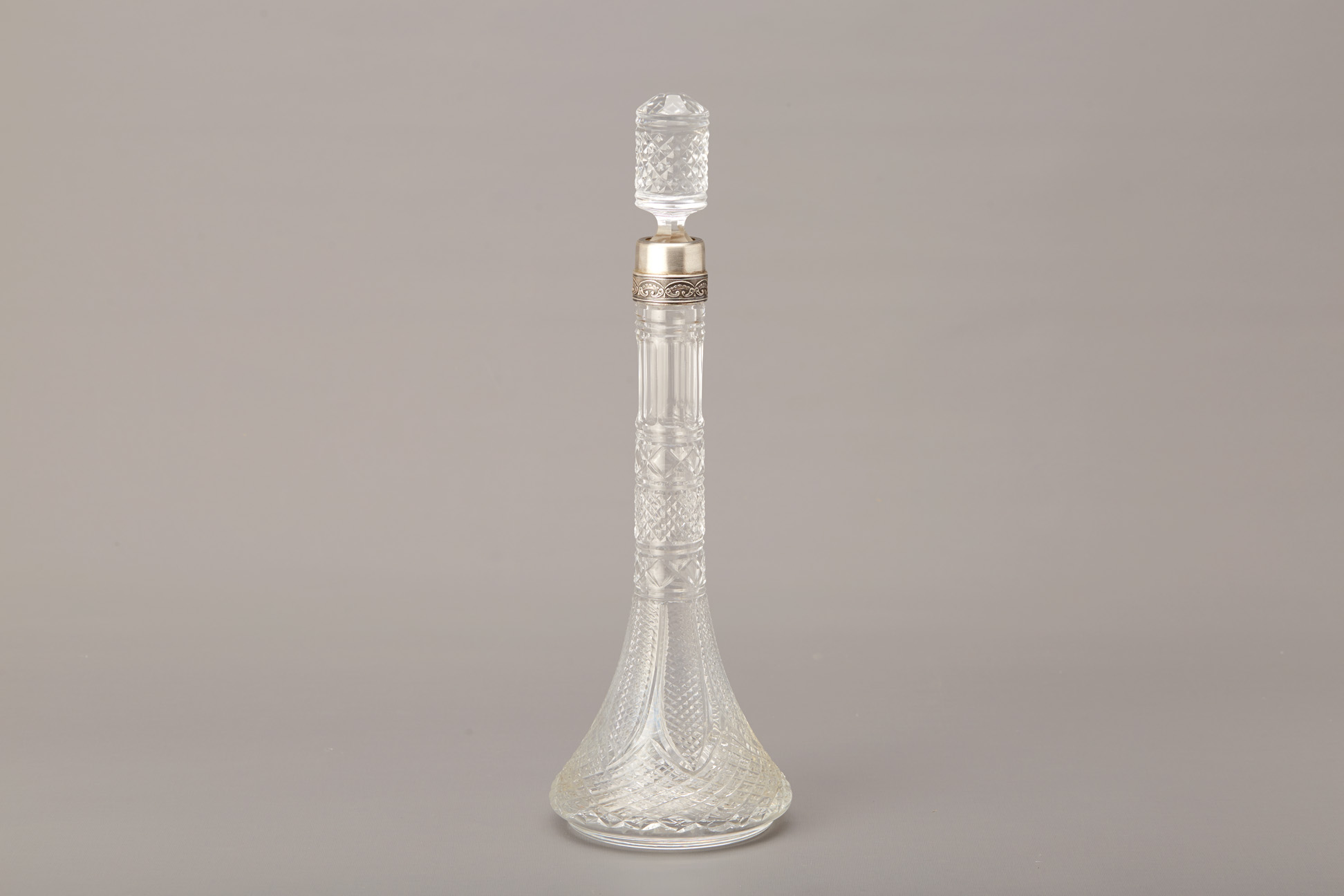 A RUSSIAN SILVER MOUNTED CUT GLASS DECANTER - Image 2 of 5