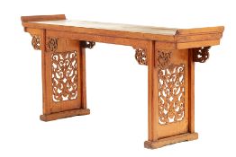 A CHINESE ELM ALTAR TABLE