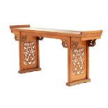 A CHINESE ELM ALTAR TABLE