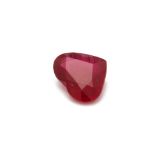 A HEART SHAPED MOZAMBIQUE LOOSE RUBY