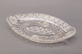 A BOHEMIA CUT CRYSTAL DISH