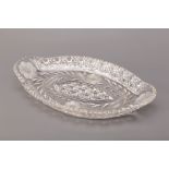 A BOHEMIA CUT CRYSTAL DISH