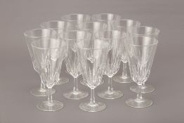 A SET OF TWELVE WINE GLASSES