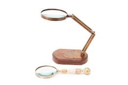 TWO VINTAGE MAGNIFYING GLASSES