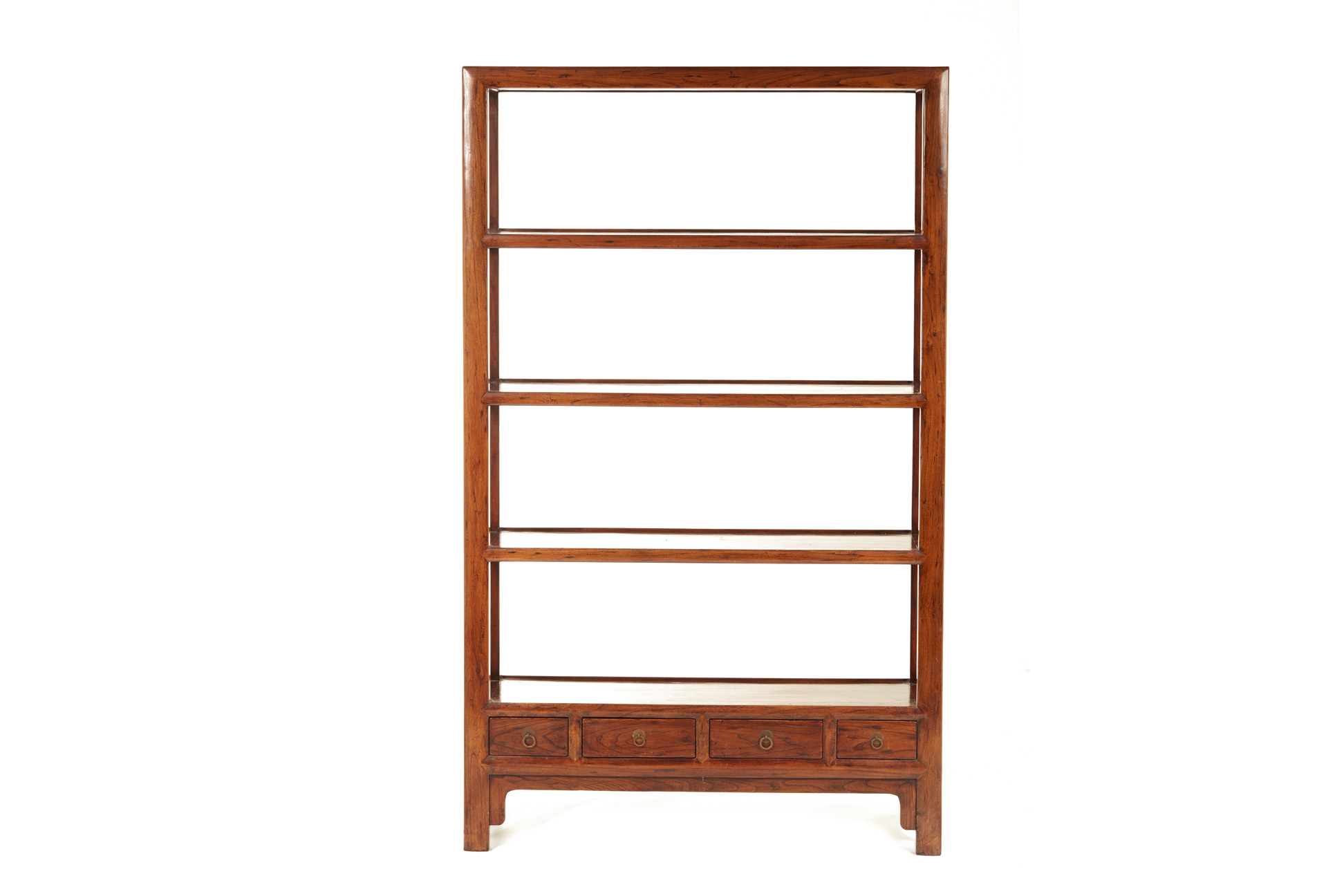 A CHINESE STYLE WOODEN SHELVING UNIT - Image 2 of 3