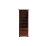 A ROSEWOOD GLAZED DISPLAY CABINET(2)