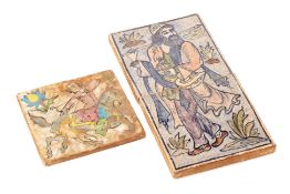 A GROUP OF PERSIAN HANDPAINTED TILES