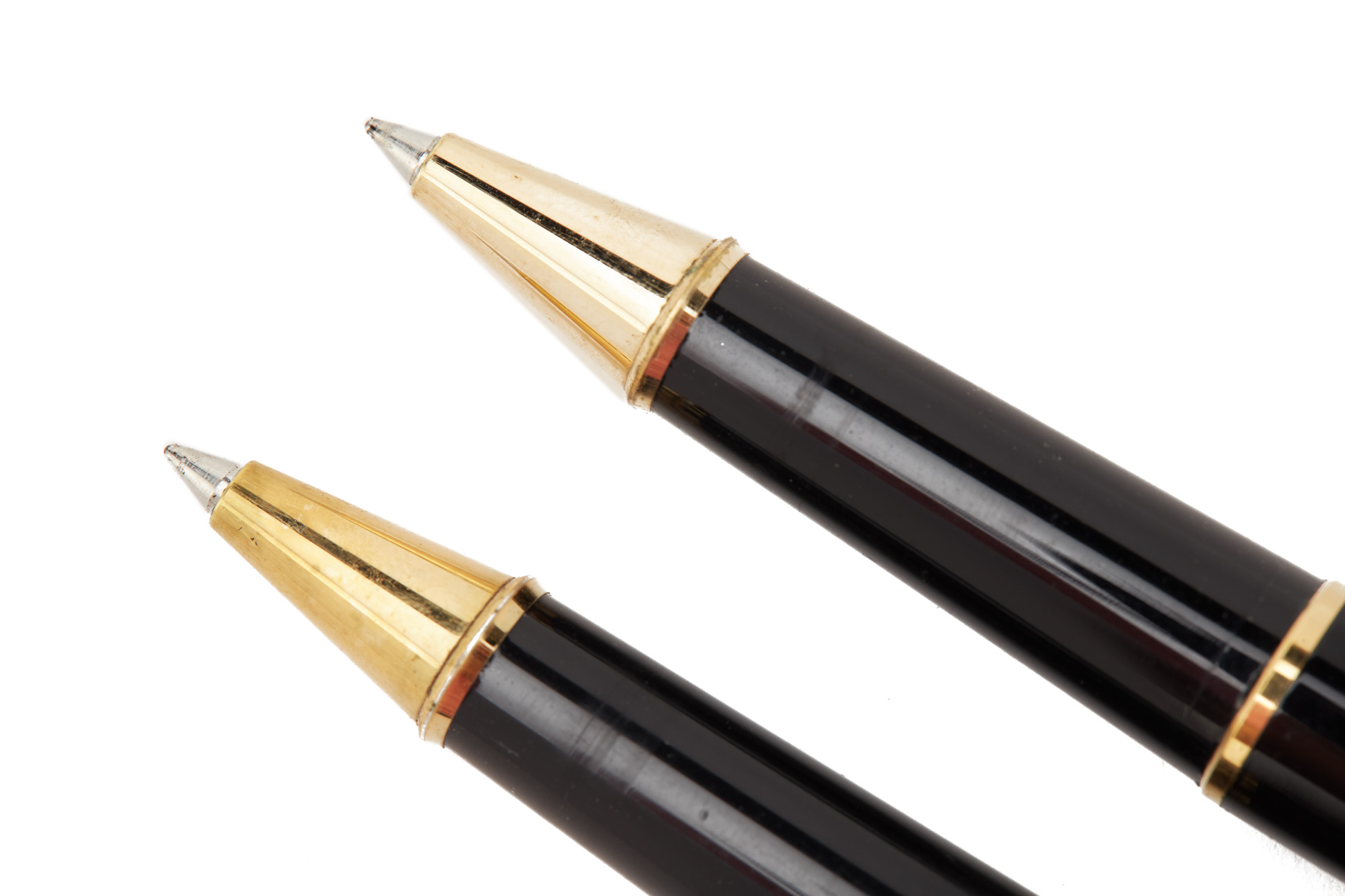 TWO MONTBLANC MEISTERSTUCK BLACK BALLPOINT PENS - Image 3 of 3