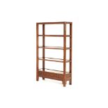 A CHINESE STYLE WOODEN SHELVING UNIT