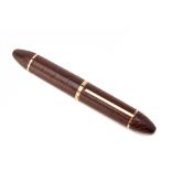 A LOUIS VUITTON EXOTIC LEATHER CARGO FOUNTAIN PEN