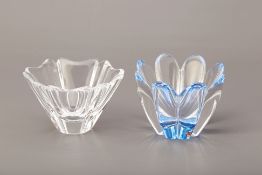 TWO ORREFORS GLASS BOWLS