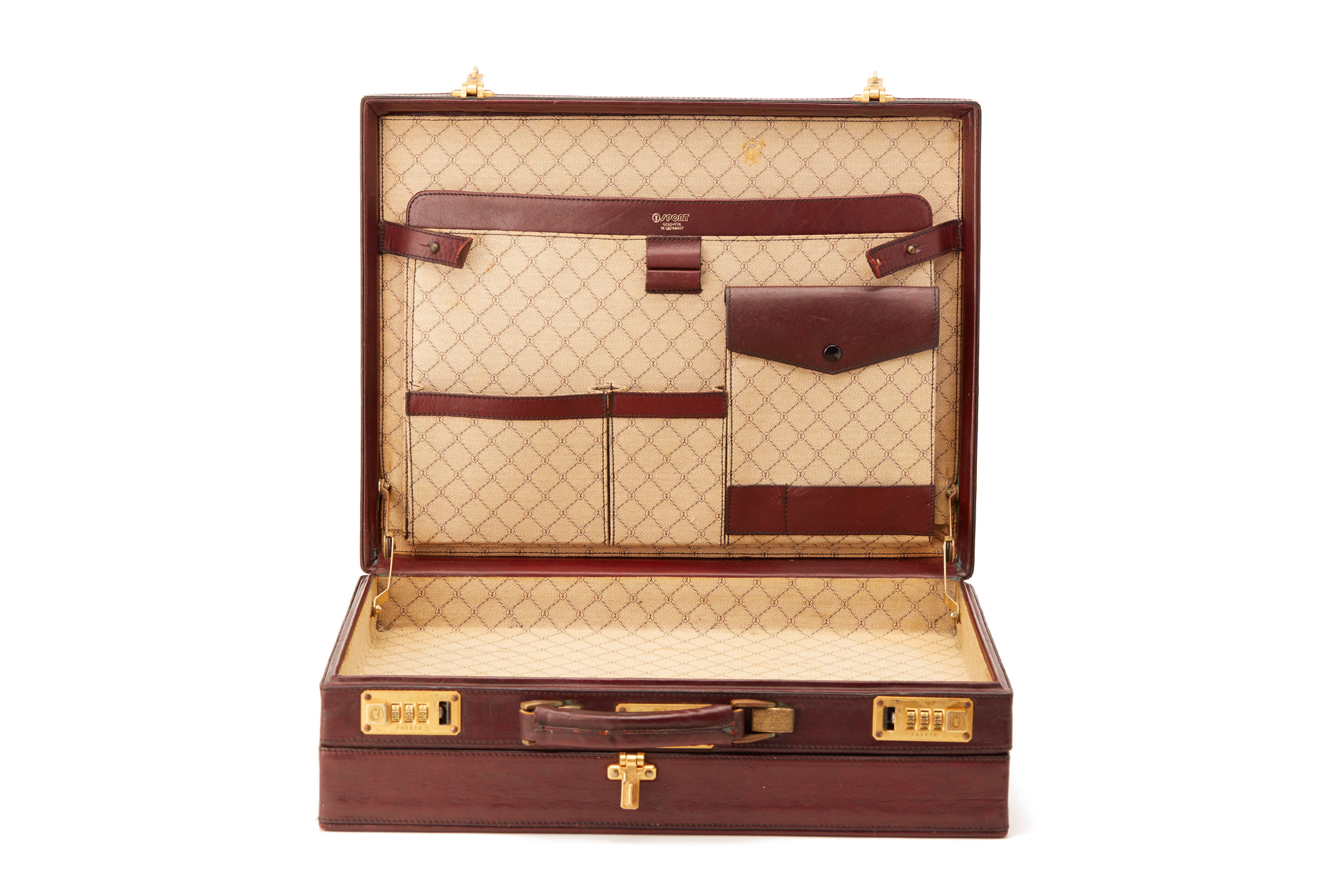 A GOLDPFEIL SPORT OX BLOOD BRIEFCASE - Image 2 of 4