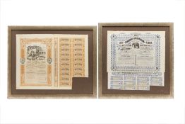 TWO SOUTH AFRICAN MINING SHARE CERTIFICATES