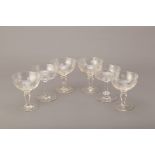 A GROUP OF SIX CHAMPAGNE COUPES