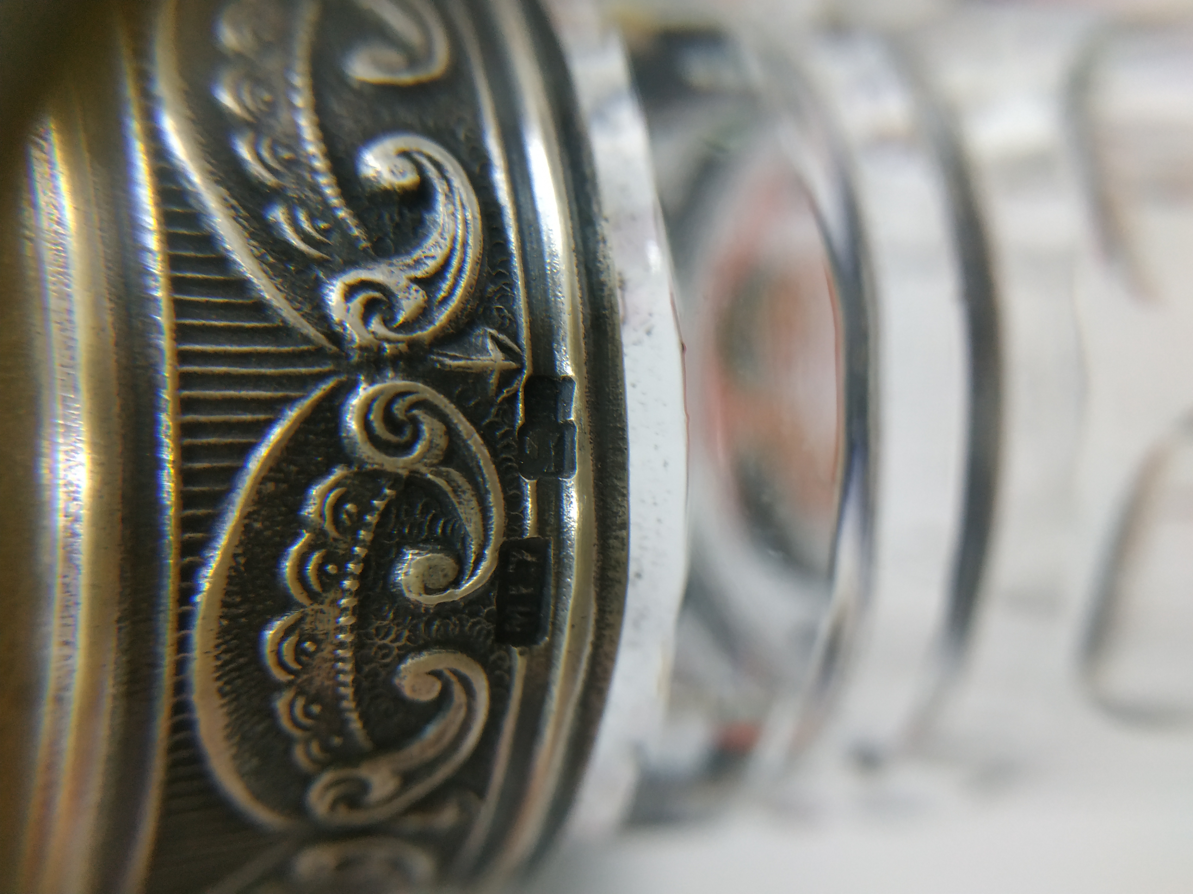 A RUSSIAN SILVER MOUNTED CUT GLASS DECANTER - Image 5 of 5