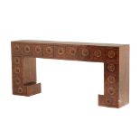 A CHINESE WOODEN CONSOLE TABLE
