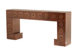 A CHINESE WOODEN CONSOLE TABLE