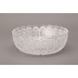 A LARGE CUT CRYSTAL BOWL