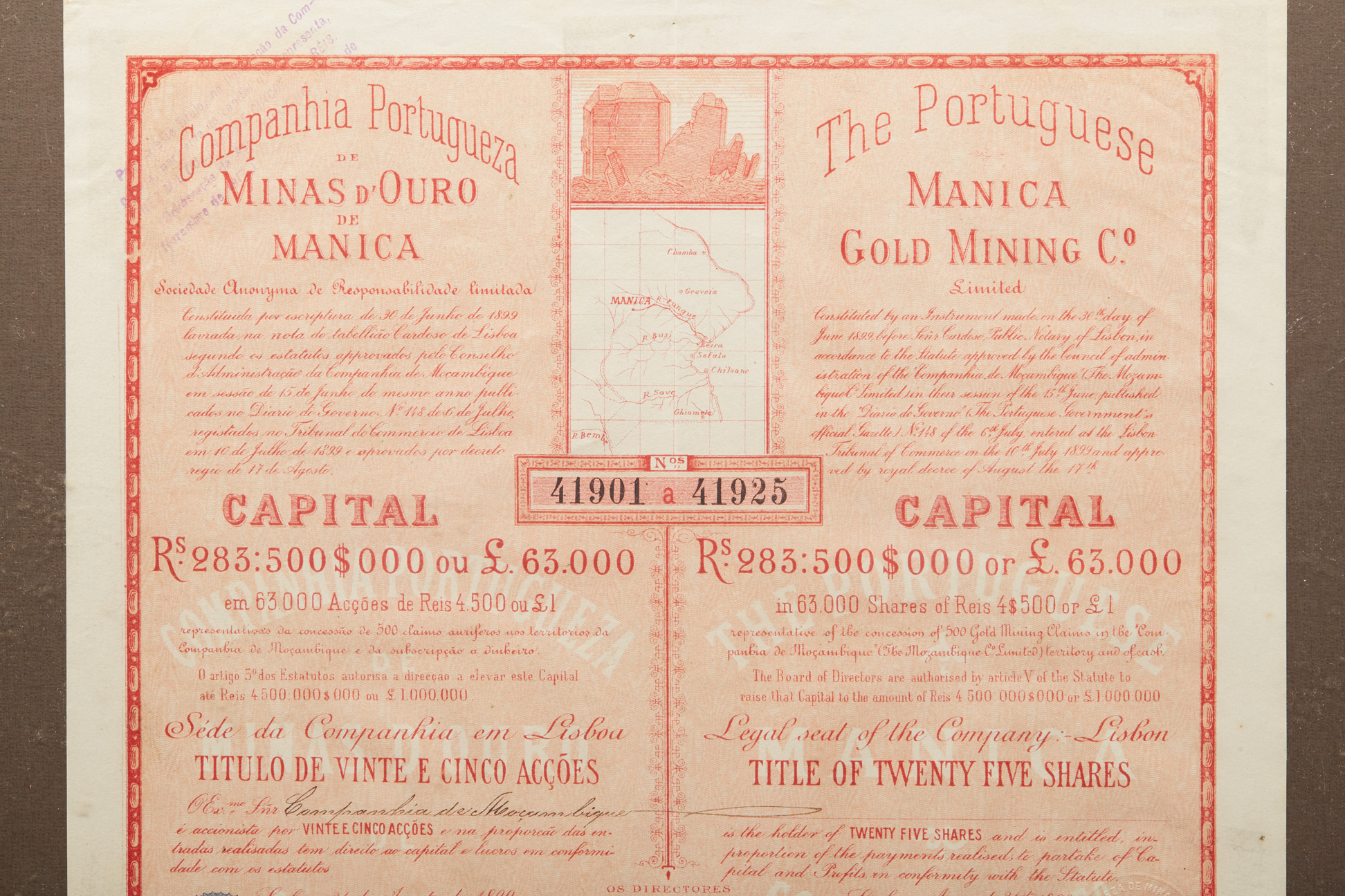 TWO PORTUGUESE AFRICAN MINING SHARE CERTIFICATES - Image 2 of 5