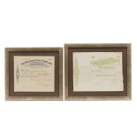 TWO RHODESIA MINING SHARE CERTIFICATES