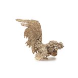 A METALWARE MODEL OF COCKEREL