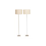 A PAIR OF METAL FLOOR LAMPS (1)