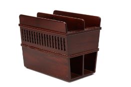 AN AFRICAN ROSEWOOD MAGAZINE HOLDER