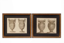 A PAIR OF ETRUSCAN VASES PRINTS
