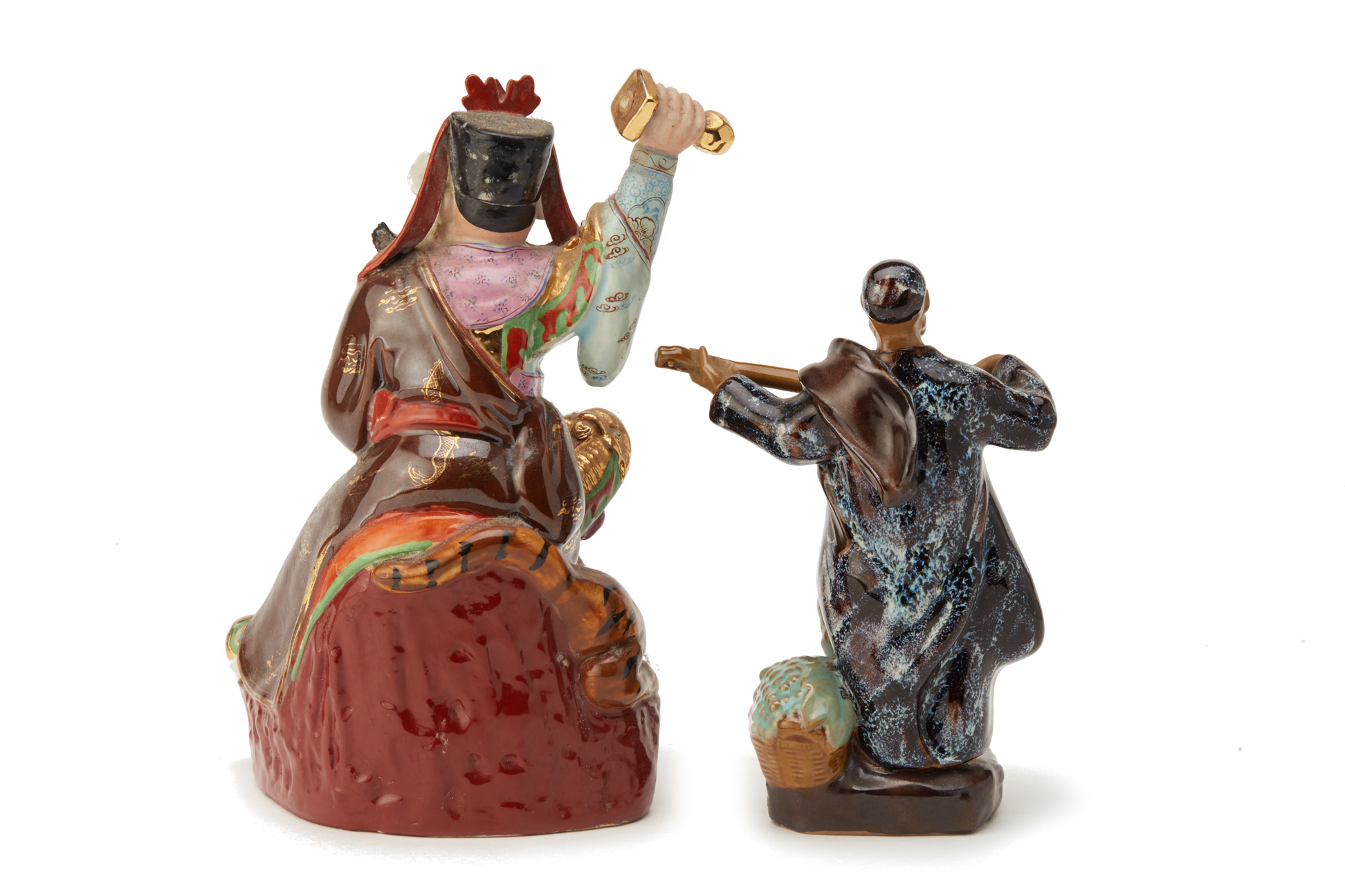 TWO CHINESE CERAMIC FIGURES - Image 5 of 6