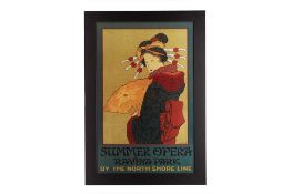 A FRAMED POSTER OF 'SUMMER OPERA, RAVINA PARK'