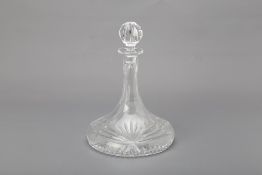 A WATERFORD CRYSTAL SHIP'S DECANTER