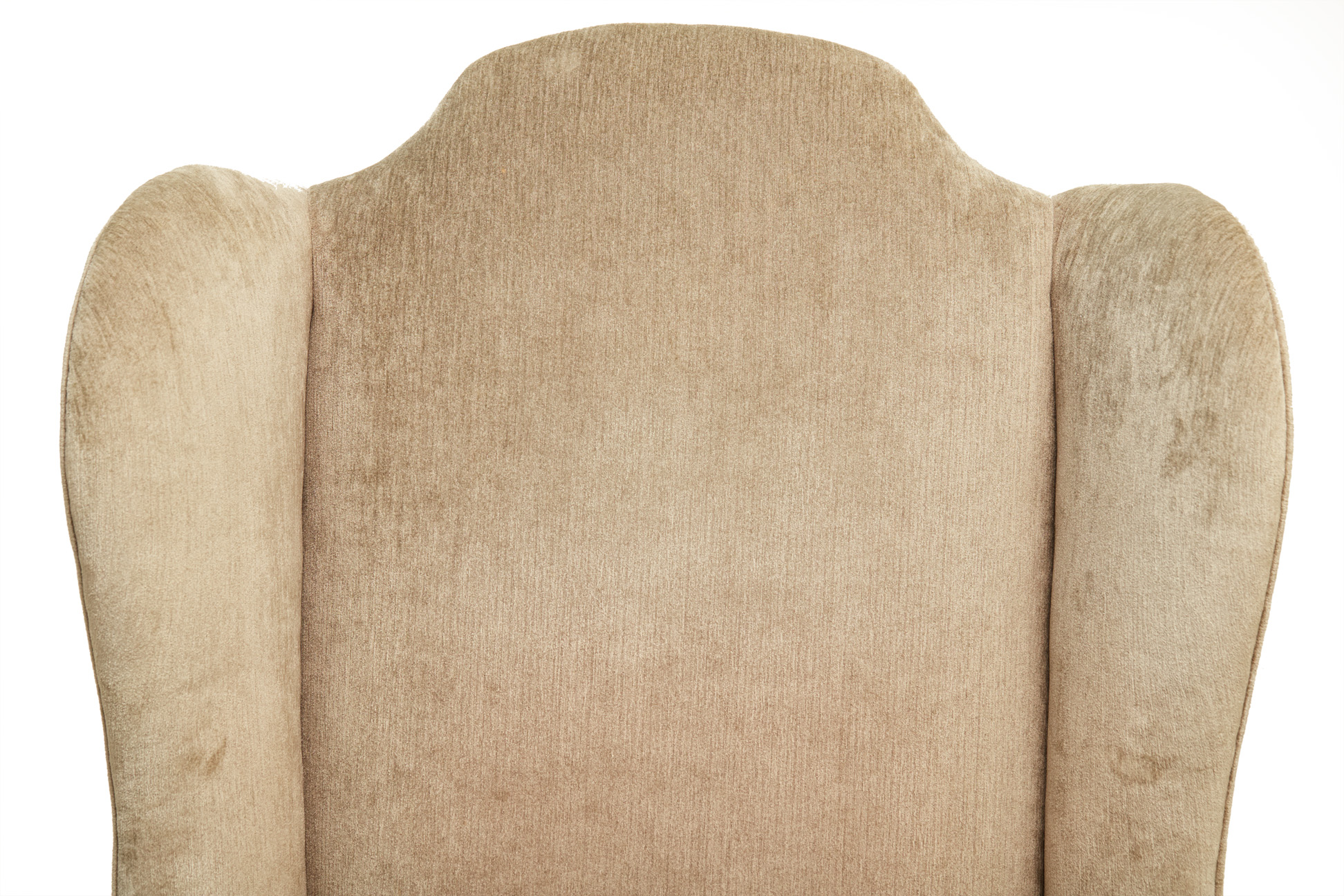 A PAIR OF VELVET UPHOLSTERED ARMCHAIRS - Image 2 of 4