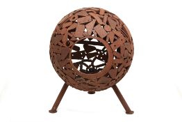 A MARTIN JAINE SPHERICAL FIRE PIT