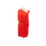 AN EMANUEL UNGARO BRIGHT ORANGE DRESS