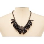 A RADÀ BLACK BEADED NECKLACE