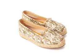 A PAIR OF CHRISTIAN LOUBOUTIN ARES ESPADRILLES EU 36