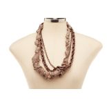 A BRONZE CHAIN & KNOT NECKLACE
