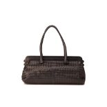 A BOTTEGA VENETA BLACK HANDBAG