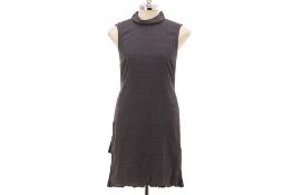 A SPORTMAX SLEEVELESS DARK GREY DRESS