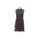 A SPORTMAX SLEEVELESS DARK GREY DRESS