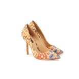 A PAIR OF DOLCE & GABBANA MULTICOLOURED HEELS EU 36