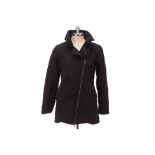 AN AQUASCUTUM BLACK ZIP-UP COAT