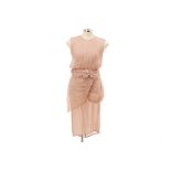 A VIONNET BEIGE COCKTAIL DRESS