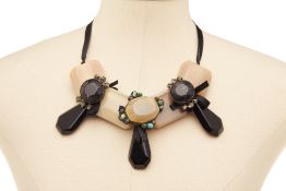 A MARNI HORN NECKLACE