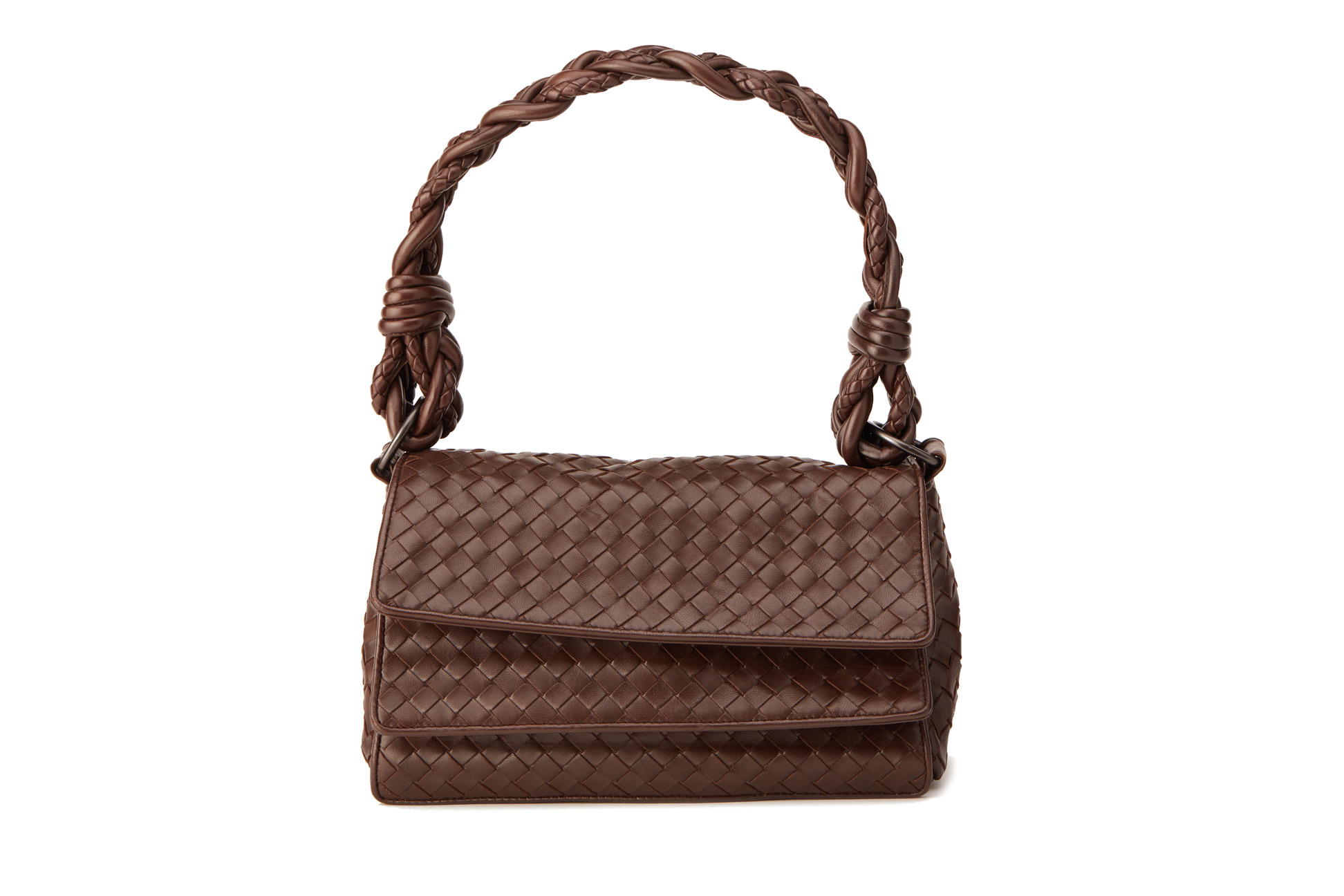 A BOTTEGA VENETA BROWN HANDBAG