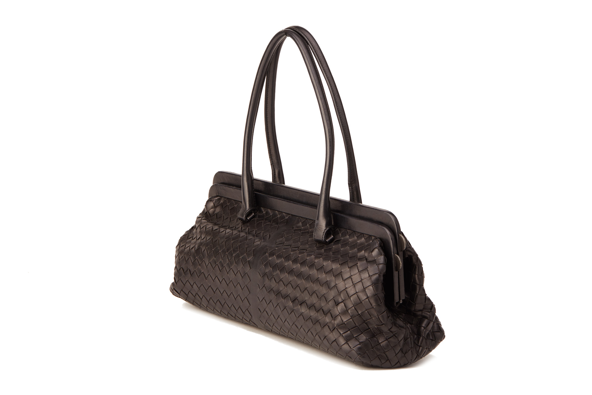 A BOTTEGA VENETA BLACK HANDBAG - Image 2 of 4