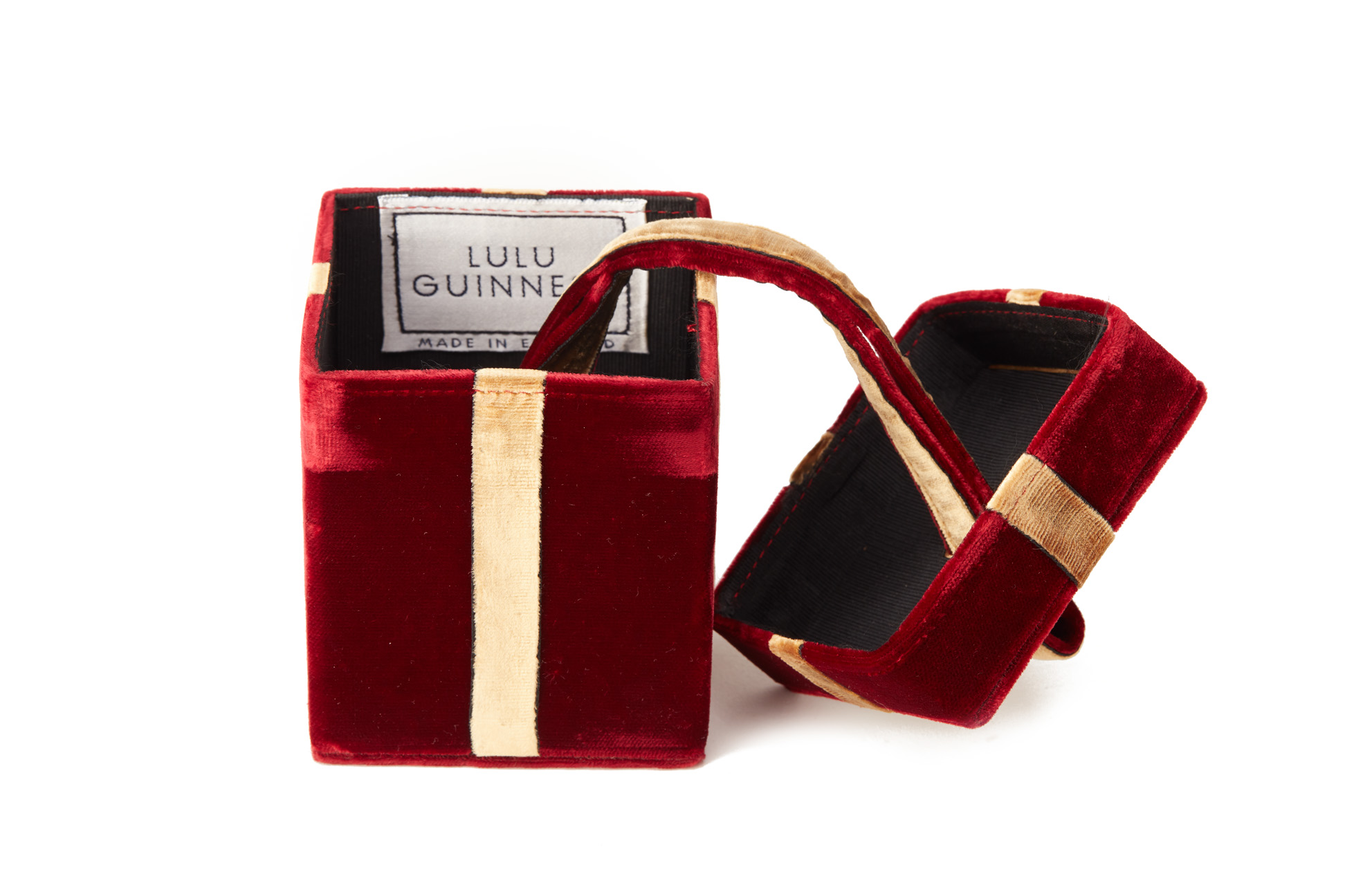 A LULU GUINNESS RED VELVET GIFT BOX BAG - Image 2 of 2