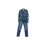 A G BRAND BY GUESS DENIM JACKET AND JEANS SET