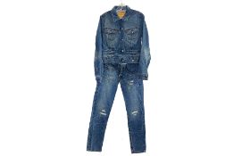 A G BRAND BY GUESS DENIM JACKET AND JEANS SET