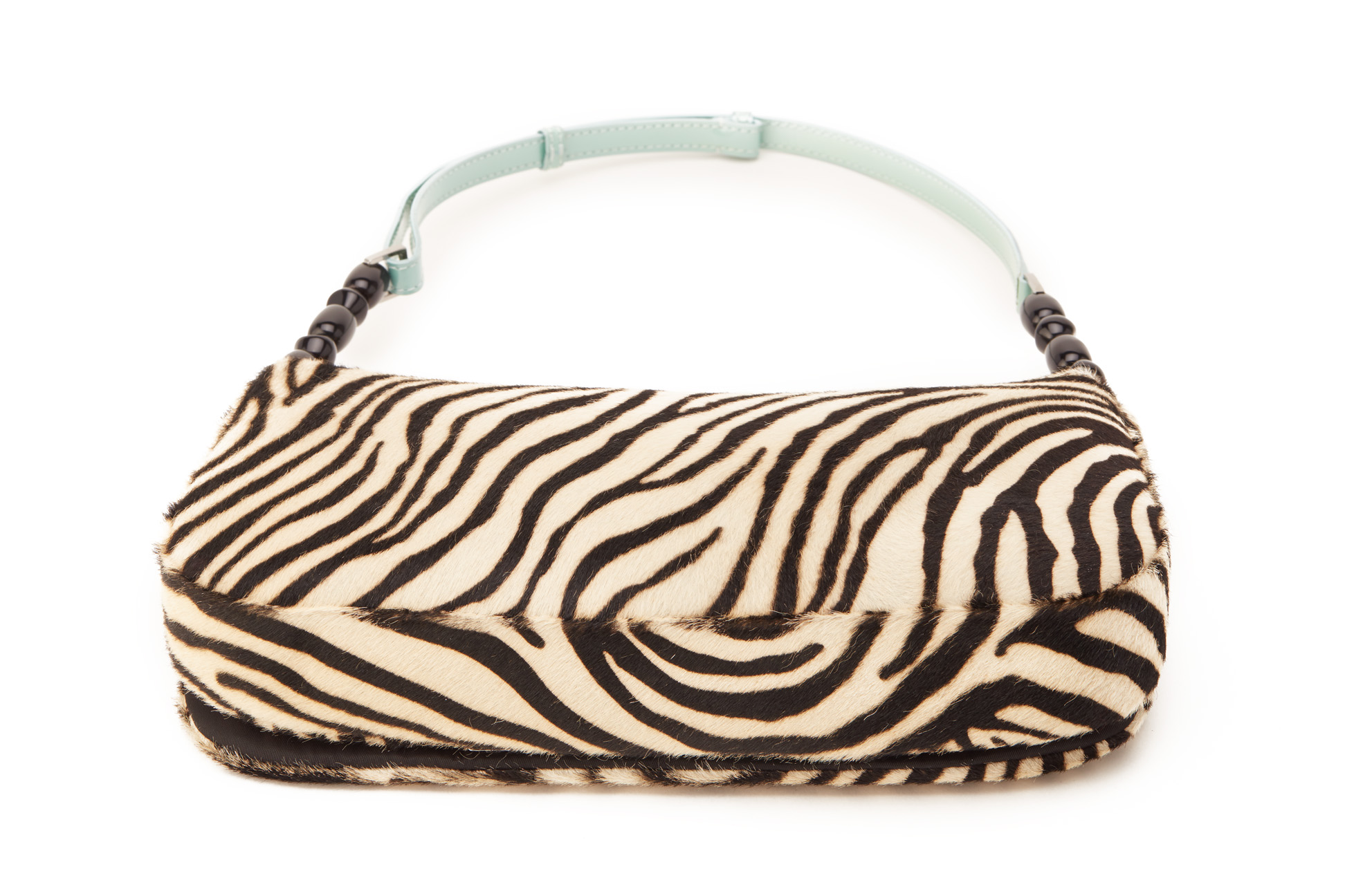 A CHRISTIAN DIOR ZEBRA PRINT PONY HAIR SHOULDER BAG - Image 5 of 6